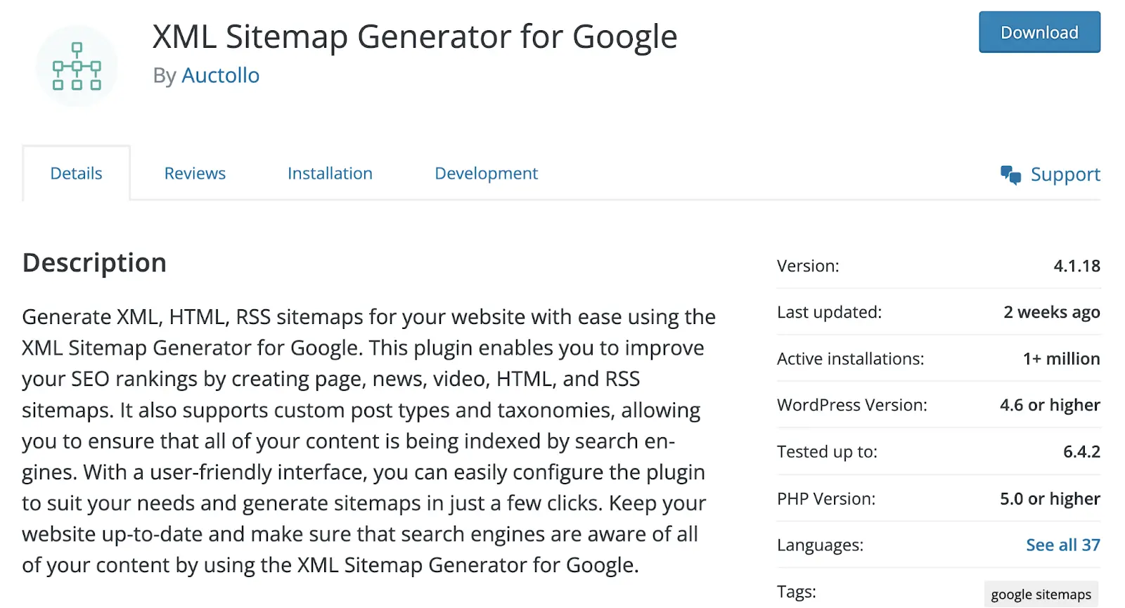 XML sitemap Generator for google