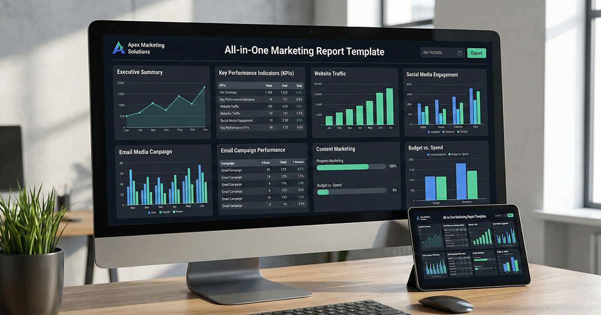 All-in-One Marketing Report Template