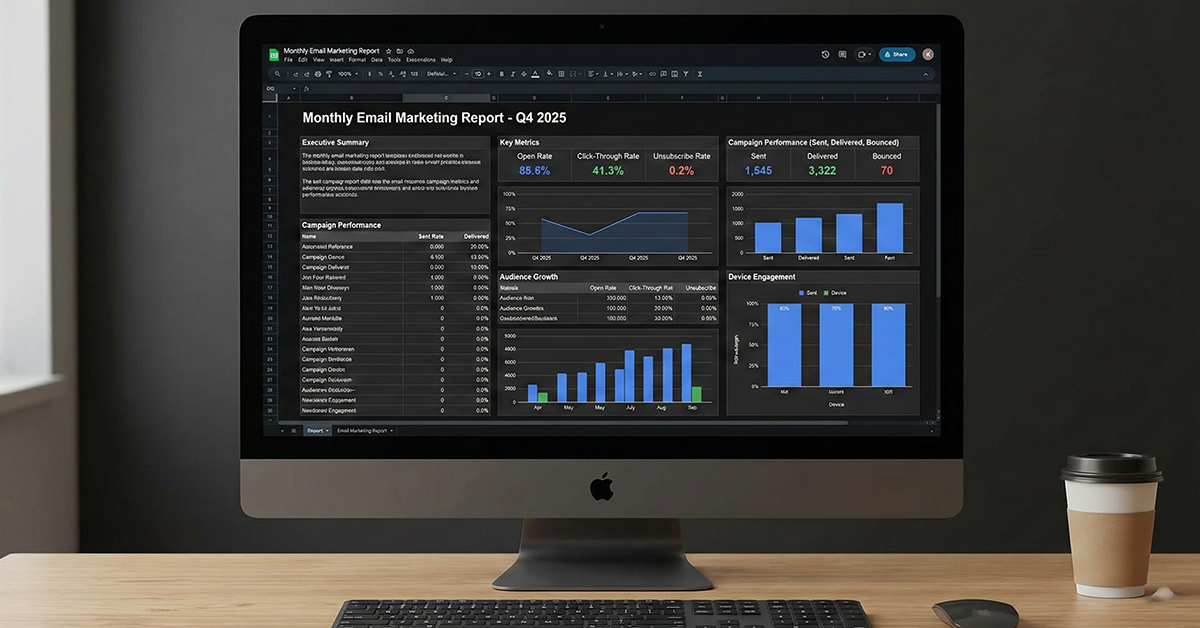 Email Marketing Report Template
