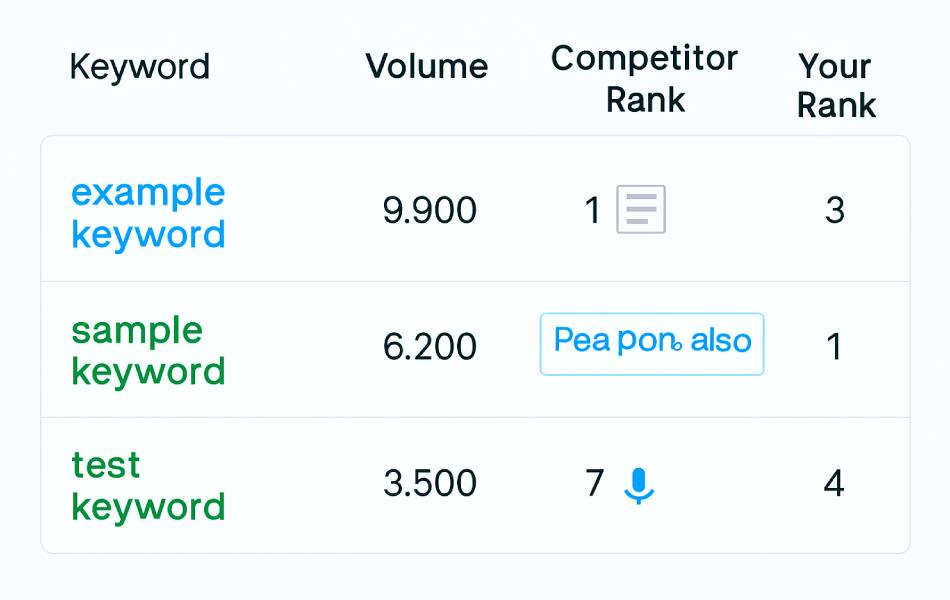 Conducting Keyword Comparison for SEO