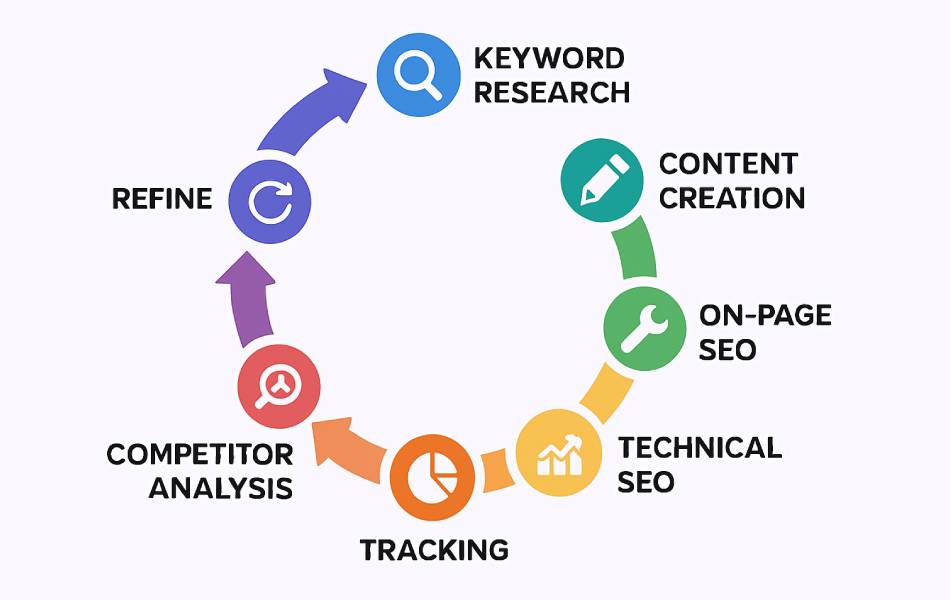 SEO Process Flowchart