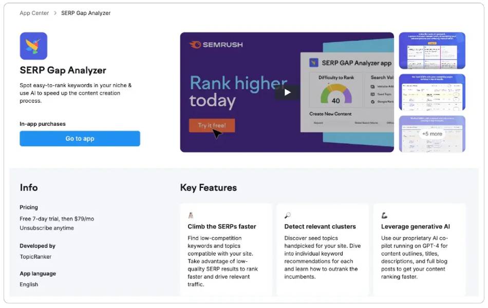 SERP Gap Analyzer