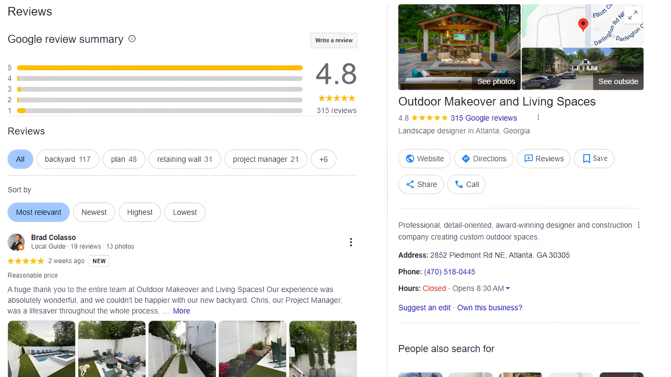 Optimized GMB Profile Example